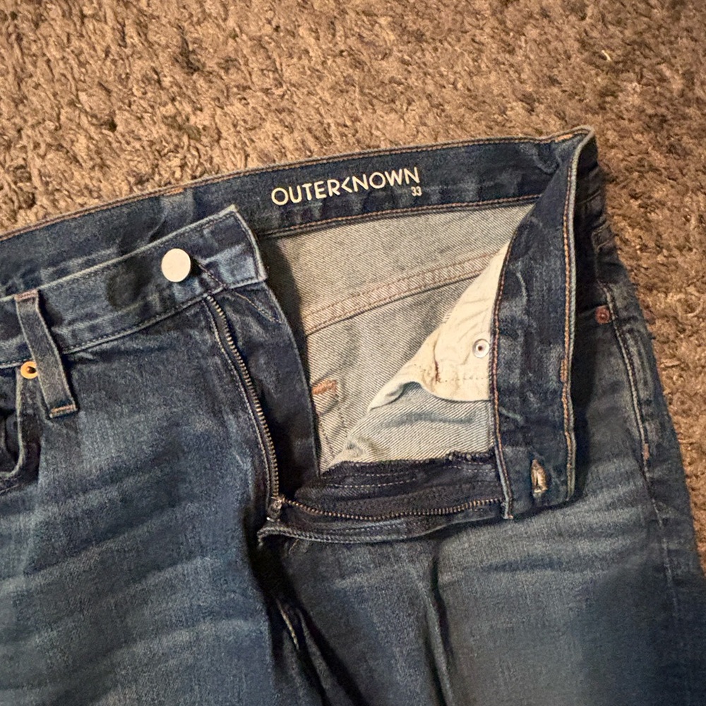 Outerknown S.E.A. Jeans - Dark Blue Slim Straight. 33w. NWOT